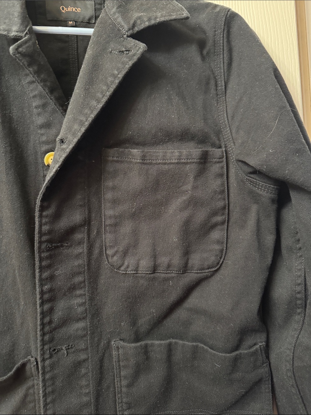 Quince- 97% cotton denim jacket